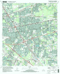 preview thumbnail of historical topo map of East Baton Rouge County, LA in 1995