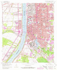 Download a high-resolution, GPS-compatible USGS topo map for Baton Rouge West, LA (1981 edition)