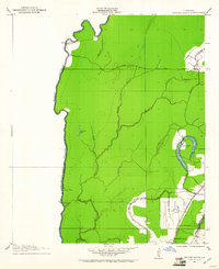 1911 Map of Baxter Bayou, 1961 Print