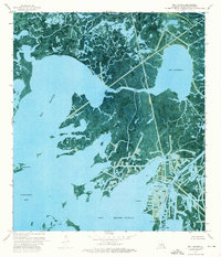 preview thumbnail of historical topo map of Plaquemines County, LA in 1973