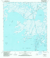 Download a high-resolution, GPS-compatible USGS topo map for Bay Batiste, LA (1994 edition)