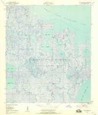 Download a high-resolution, GPS-compatible USGS topo map for Bayou Blanc, LA (1958 edition)
