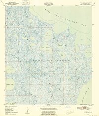 Download a high-resolution, GPS-compatible USGS topo map for Bayou Blanc, LA (1952 edition)