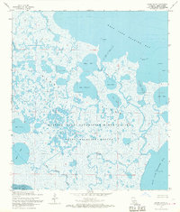 Download a high-resolution, GPS-compatible USGS topo map for Bayou Blanc, LA (1969 edition)