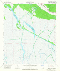 Download a high-resolution, GPS-compatible USGS topo map for Bayou Cocodrie, LA (1965 edition)