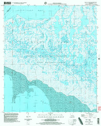 preview thumbnail of historical topo map of Iberia County, LA in 1998