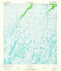 Download a high-resolution, GPS-compatible USGS topo map for Bayou Sauveur, LA (1965 edition)