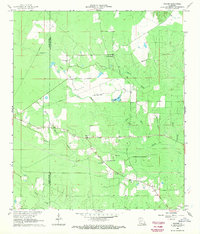 preview thumbnail of historical topo map of Evangeline County, LA in 1968