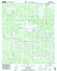 preview thumbnail of historical topo map of Evangeline County, LA in 1998