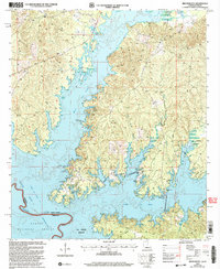 preview thumbnail of historical topo map of Sabine County, LA in 2003