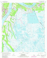 Download a high-resolution, GPS-compatible USGS topo map for Belle Chasse, LA (1980 edition)