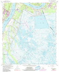 Download a high-resolution, GPS-compatible USGS topo map for Belle Chasse, LA (1991 edition)