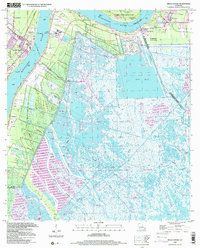 Download a high-resolution, GPS-compatible USGS topo map for Belle Chasse, LA (2000 edition)