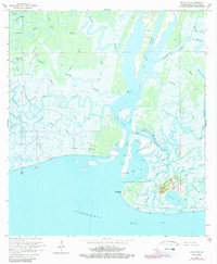 Download a high-resolution, GPS-compatible USGS topo map for Belle Isle, LA (1981 edition)