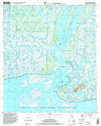 preview thumbnail of historical topo map of St. Mary County, LA in 1998