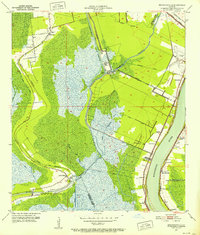 preview thumbnail of historical topo map of Jefferson County, LA in 1951