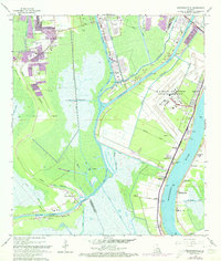 preview thumbnail of historical topo map of Jefferson County, LA in 1966