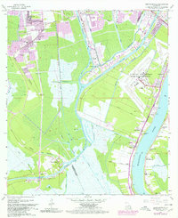 Download a high-resolution, GPS-compatible USGS topo map for Bertrandville, LA (1980 edition)