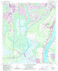 Download a high-resolution, GPS-compatible USGS topo map for Bertrandville, LA (1989 edition)