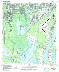 Download a high-resolution, GPS-compatible USGS topo map for Bertrandville, LA (1992 edition)
