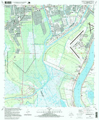 preview thumbnail of historical topo map of Jefferson County, LA in 1995