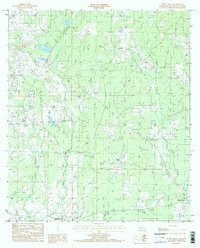 Download a high-resolution, GPS-compatible USGS topo map for Bluff Creek, LA (1985 edition)