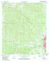 preview thumbnail of historical topo map of Washington County, LA in 1982