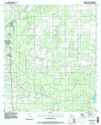 preview thumbnail of historical topo map of Beauregard County, LA in 1994