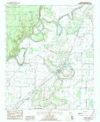 Download a high-resolution, GPS-compatible USGS topo map for Bonita, LA (1988 edition)