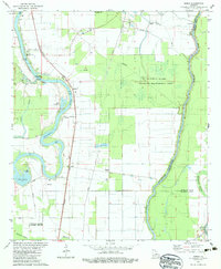 preview thumbnail of historical topo map of Ouachita County, LA in 1982