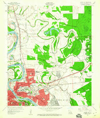 1960 Map of Bossier City, LA