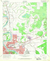 preview thumbnail of historical topo map of Bossier City, LA in 1960