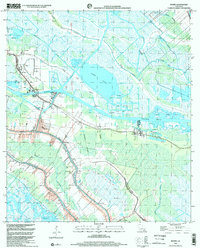 Download a high-resolution, GPS-compatible USGS topo map for Bourg, LA (2003 edition)