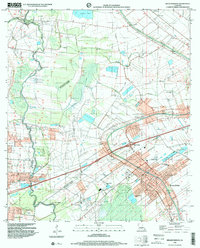 Download a high-resolution, GPS-compatible USGS topo map for Breaux Bridge, LA (2000 edition)