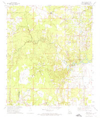 preview thumbnail of historical topo map of Rapides County, LA in 1972