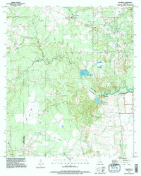 preview thumbnail of historical topo map of Rapides County, LA in 1994
