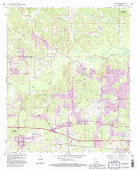 preview thumbnail of historical topo map of Calhoun, LA in 1994