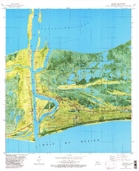Download a high-resolution, GPS-compatible USGS topo map for Cameron, LA (1982 edition)