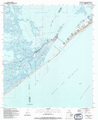 Download a high-resolution, GPS-compatible USGS topo map for Caminada Pass, LA (1994 edition)
