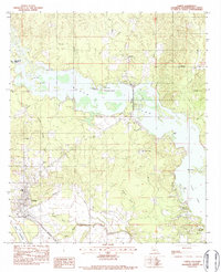 Download a high-resolution, GPS-compatible USGS topo map for Campti, LA (1984 edition)