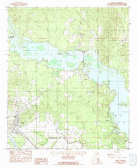 preview thumbnail of historical topo map of Campti, LA in 1983