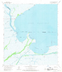 preview thumbnail of historical topo map of Lafourche County, LA in 1963