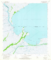 Download a high-resolution, GPS-compatible USGS topo map for Catahoula Bay, LA (1964 edition)