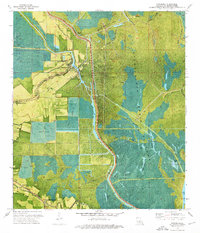 Download a high-resolution, GPS-compatible USGS topo map for Catahoula, LA (1976 edition)