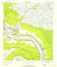 1951 Map of Chalmette, 1958 Print
