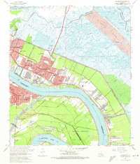 preview thumbnail of historical topo map of Chalmette, St. Bernard County, LA in 1967