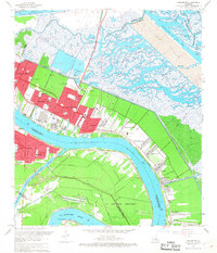 preview thumbnail of historical topo map of Chalmette, St. Bernard County, LA in 1967