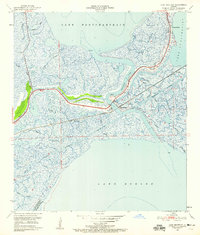 Download a high-resolution, GPS-compatible USGS topo map for Chef Menteur, LA (1958 edition)