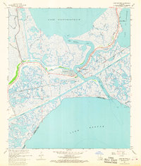 Download a high-resolution, GPS-compatible USGS topo map for Chef Menteur, LA (1968 edition)