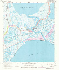 Download a high-resolution, GPS-compatible USGS topo map for Chef Menteur, LA (1973 edition)